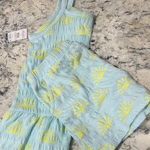 Kids' Sunburst Matching Set in Blue and Yellow